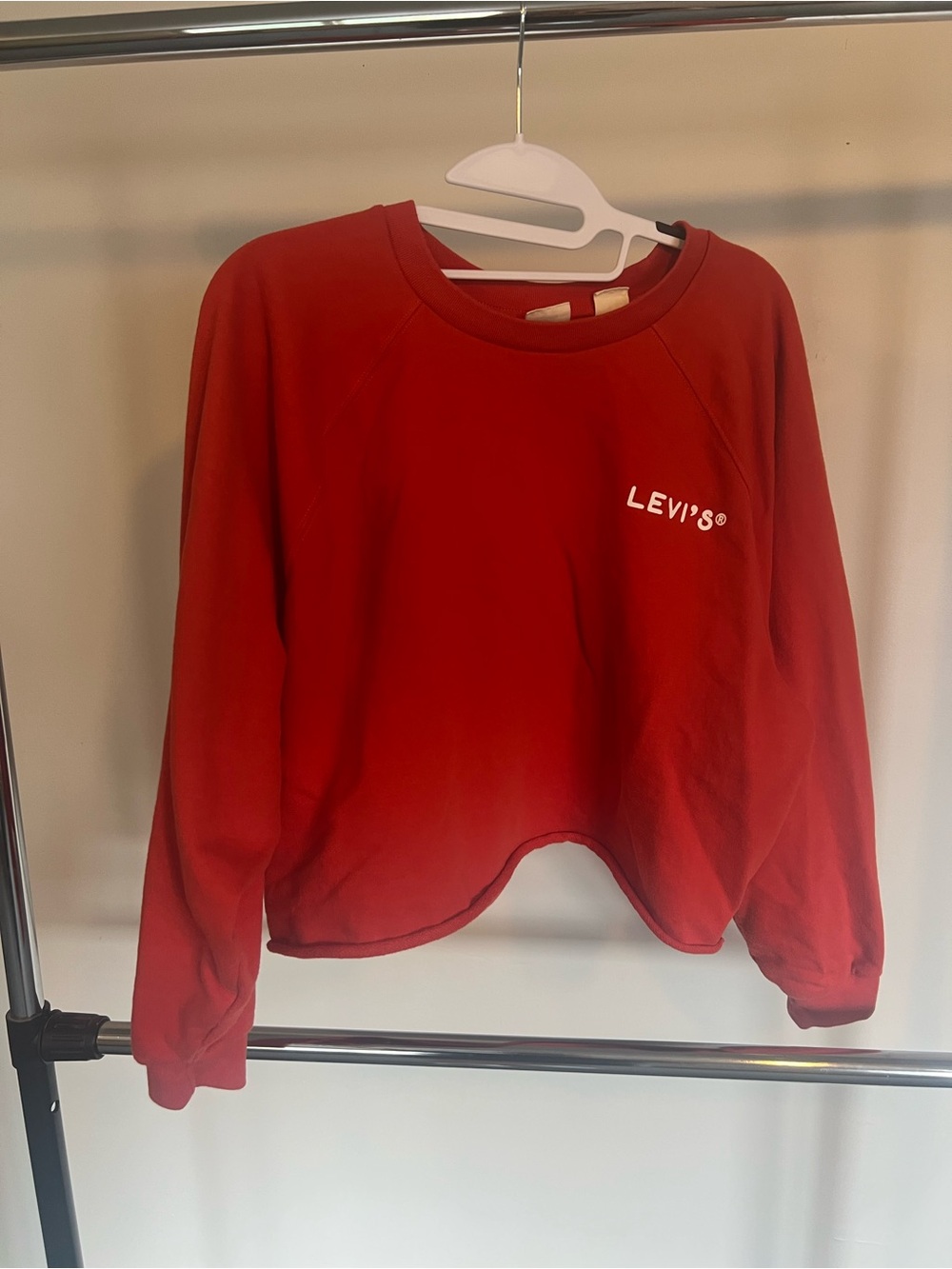 Levi's Vibrant Red Crewneck Sweatshirt